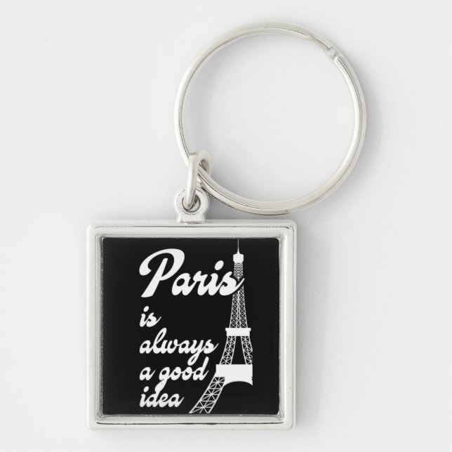 Paris is always a good idea keychain (Front)
