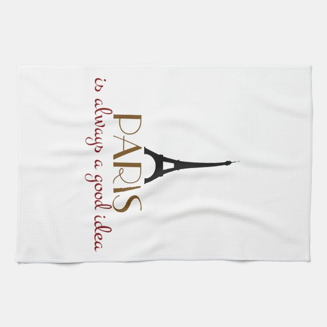 Paris is Always a Good Idea Kitchen Towel (Horizontal)
