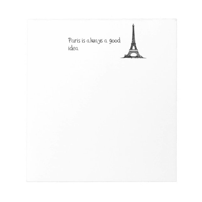 Paris is always a good idea notepad (Front)