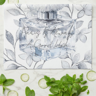 Paris is always a good idea perfume leaves kitchen towel
