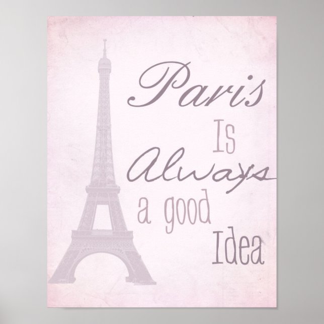Paris Is Always A Good Idea Poster (Front)