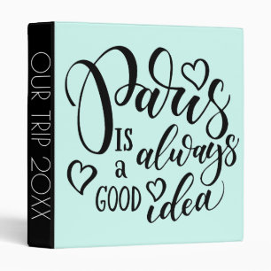 Paris Is Always A Good Idea Script Binder