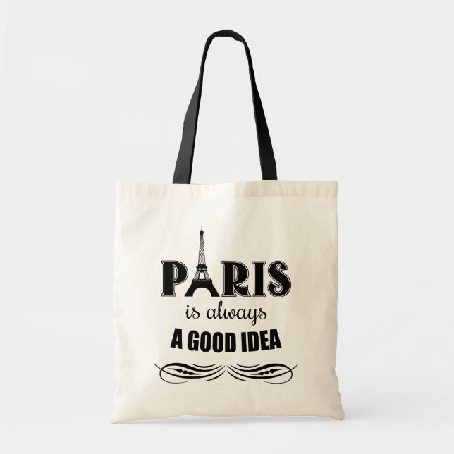 Paris is always a good idea tote bag (Front)