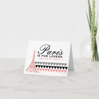 Paris Is For Lovers Holiday Card