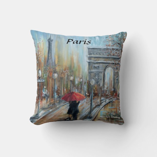 Paris Is For Lovers Throw Pillow (Front)