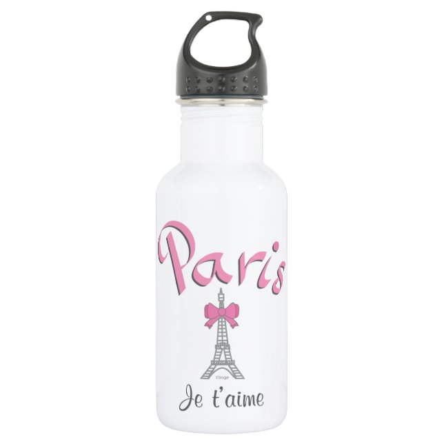 Paris - Je t'aime (I love you) 532 Ml Water Bottle (Front)