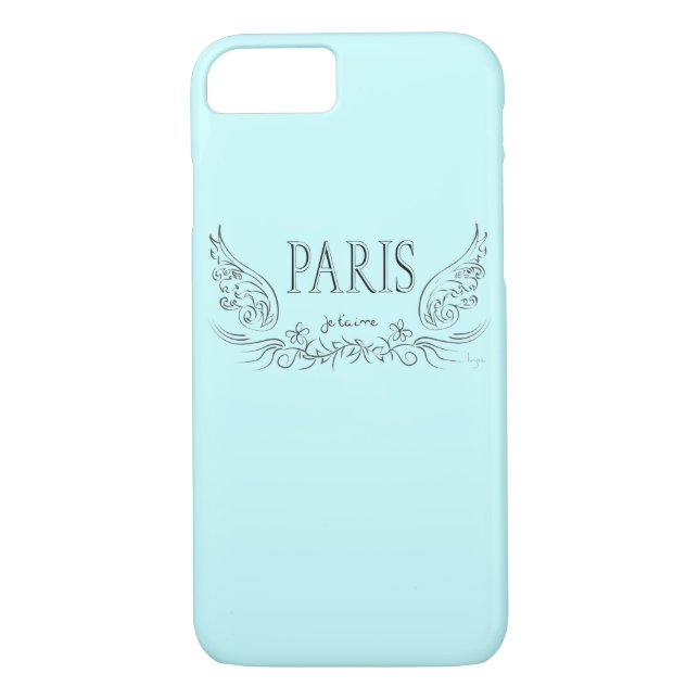 PARIS Je t'aime, I love you iPhone 7 Case (Back)