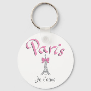 Paris - Je t'aime (I love you) Keychain