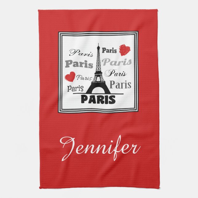 Paris Kitchen Towel (Vertical)