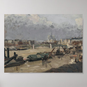 Paris La Seine au Pont Notre-Dame – Bridge Poster
