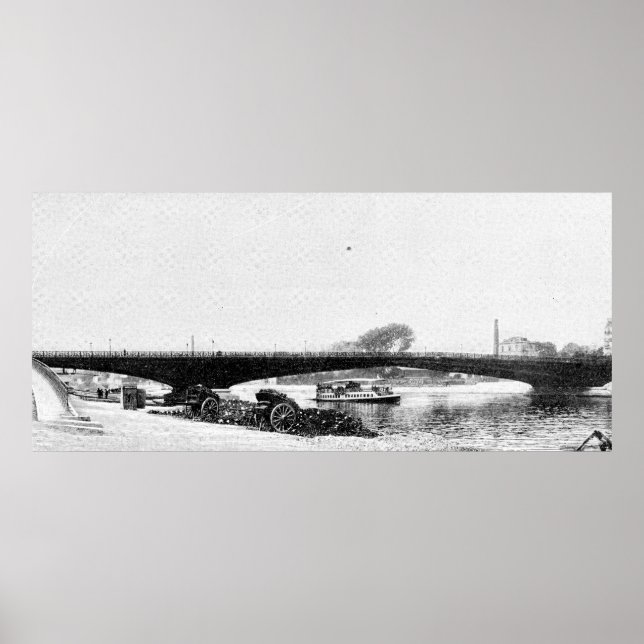 Paris La Seine Pont  – Bridge Poster (Front)