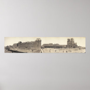 Paris La Seine - Pont - Notre-Dame - Bridge Poster