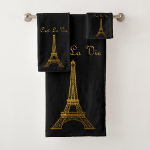 Paris: La Tour Eiffel Bath Towel Set
