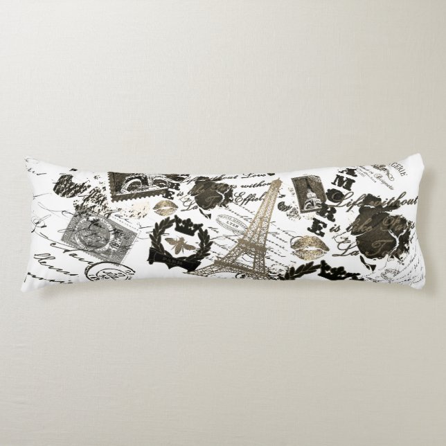 Paris: La Tour Eiffel Body Pillow (Front)
