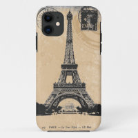 Paris La Tower Eiffel Vintage Postcard