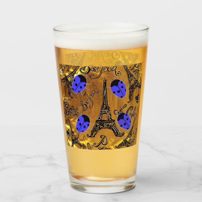 PARIS LADYBUGS GLASS (Back Filled)