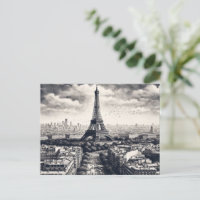 Paris Landmark Black and White