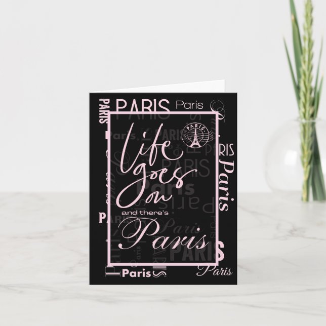 Paris life goes on invitation  (Front)