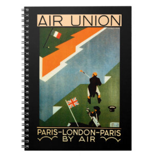 Paris - London - Paris by Air Notebook