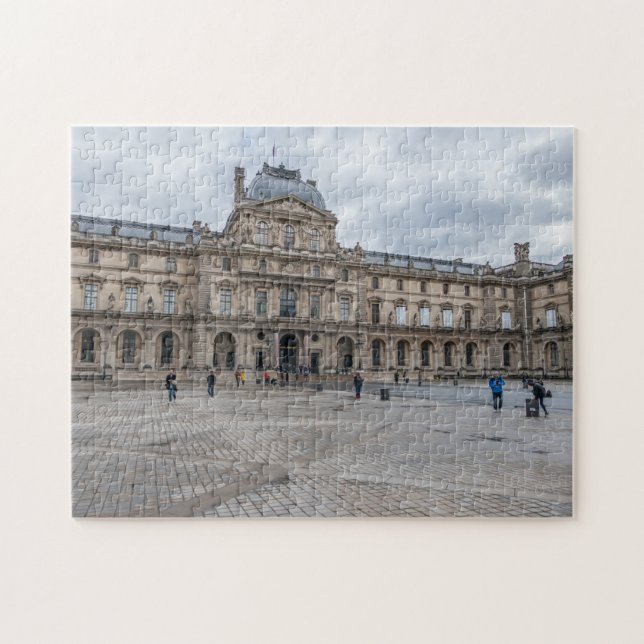 Paris Louvre Museum view puzzle (Horizontal)