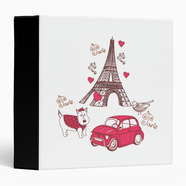 Paris Love Binder (Front/Spine)