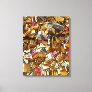 Paris Love Padlocks 1 Canvas Print