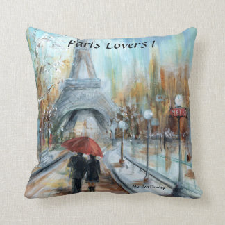 Paris Lovers I Throw Pillow