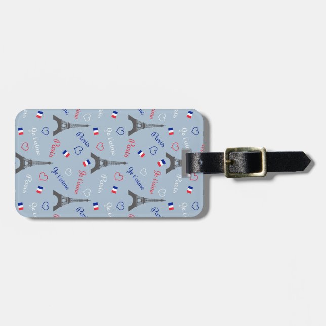 Paris Luggage Tag (Front Horizontal)