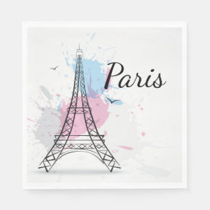 Paris Luncheon Paper Napkins