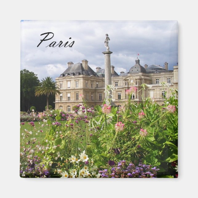 Paris Luxembourg Gardens Magnet (Front)