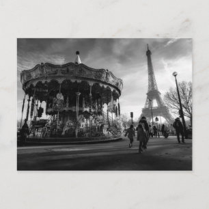 Paris manège postcard