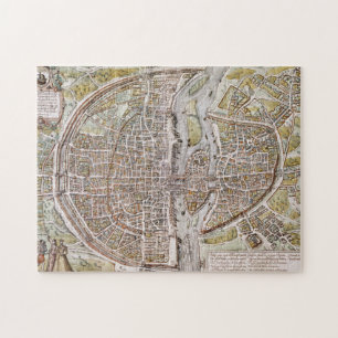 PARIS MAP, 1581 JIGSAW PUZZLE