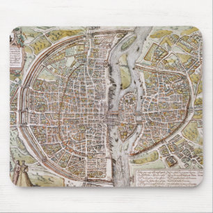 PARIS MAP, 1581 MOUSE PAD