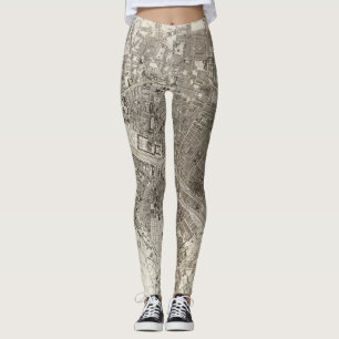 Paris Map Leggings