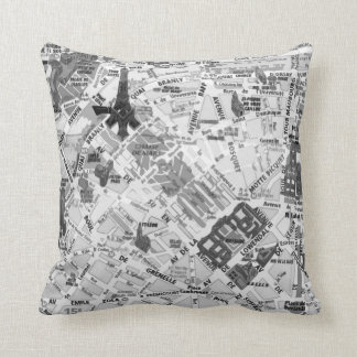 Paris Map pillow
