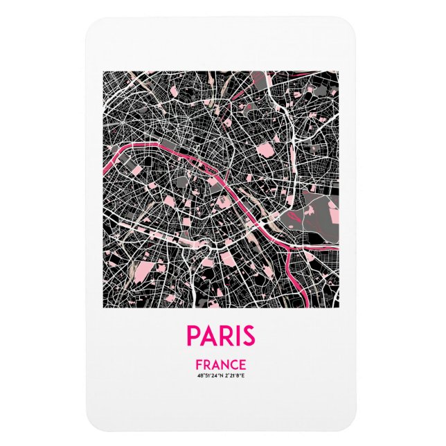PARIS MEMORY MAGNET (Vertical)