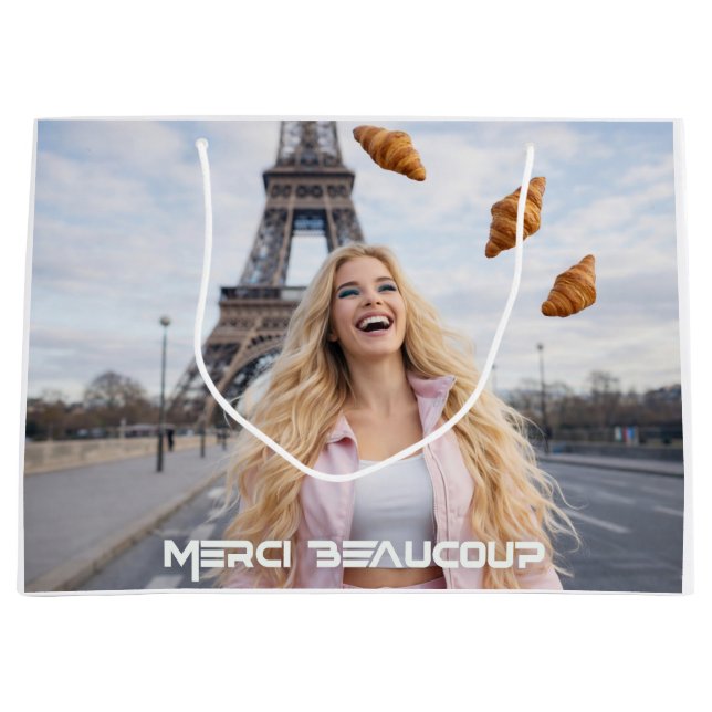 PARIS - MERCI BEAUCOUP LARGE GIFT BAG (Front)