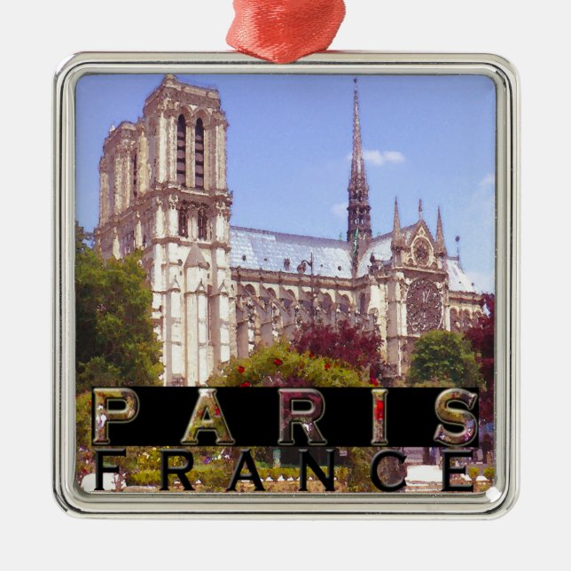 Paris Metal Ornament (Front)