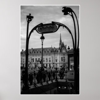 Paris Metropolitan Entrance Poster