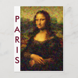 Paris Mona Lisa Postcard