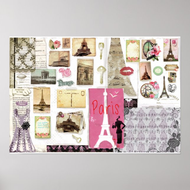 Paris Mood Board - Impression artistique par Lisa  (Devant)