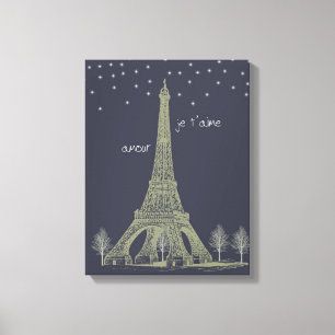 Paris Night Canvas Print