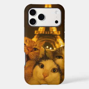 Paris Night Cat Selfie Squad Amoureux             