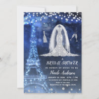 Paris Night Diamond Wedding Dress Bridal Shower