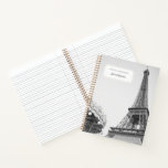 Paris Notebook Gift Personalized Paris Journal<br><div class="desc">This custom Paris notebook comes with two photos of Paris that you have the option to use or replace for your own. Both the front and back of the notebook include customizable text. Paris Notebook Gift Personalized Paris Journal.</div>