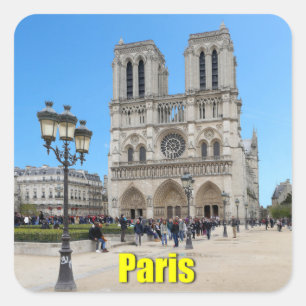 PARIS Notre Dame Square Sticker