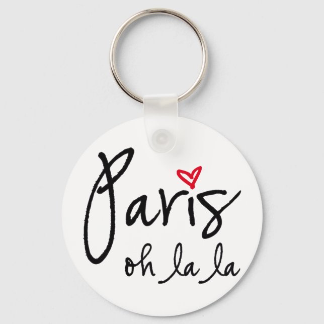 Paris oh la la keychain (Front)