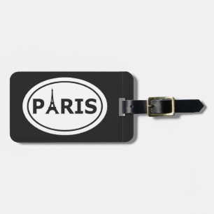 Paris - Oval Logo Luggage Tag