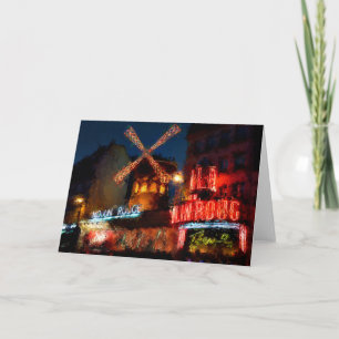 Paris painting poster canvas print jigsaw puzzle p card