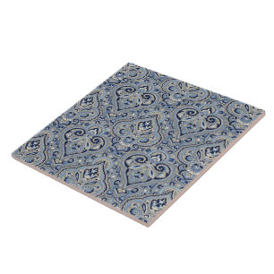 Paris Paisley Indigo Tile